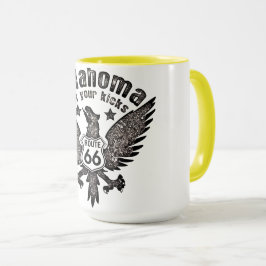 Oklahoma Get Your Kicks Route 66 med 1974-filter Mugg