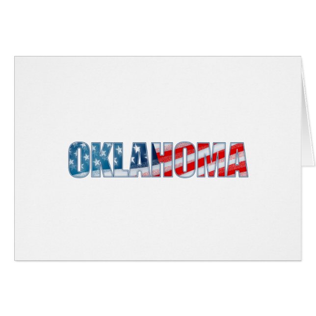 Oklahoma Hälsningskort (Framsidan Horizontal)