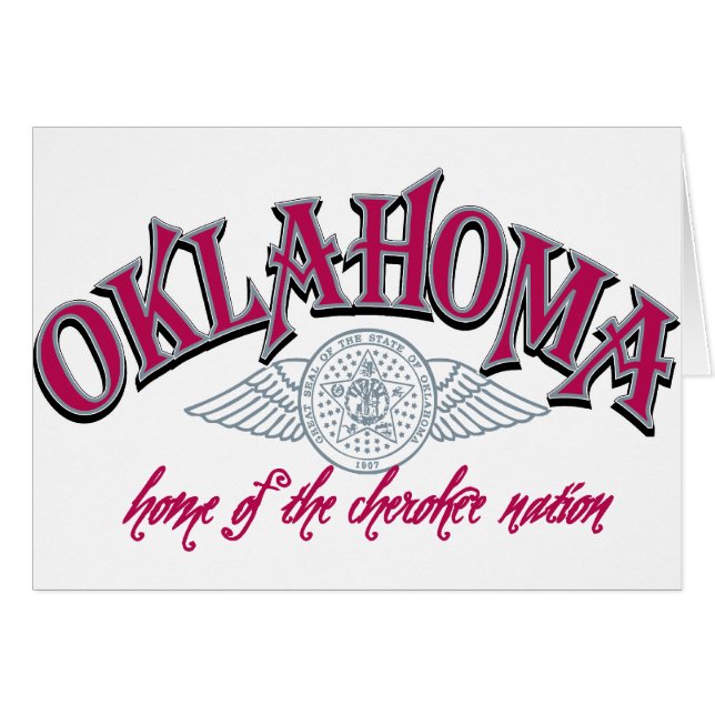 Oklahoma Hälsningskort (Framsidan Horizontal)