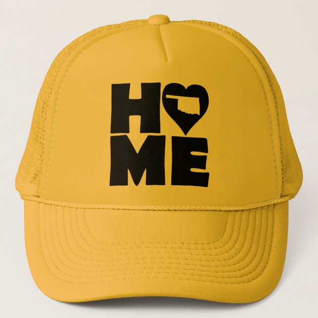 Oklahoma Hem Heart State Basebollkeps Truckerhatt Truckerkeps (Framsida)