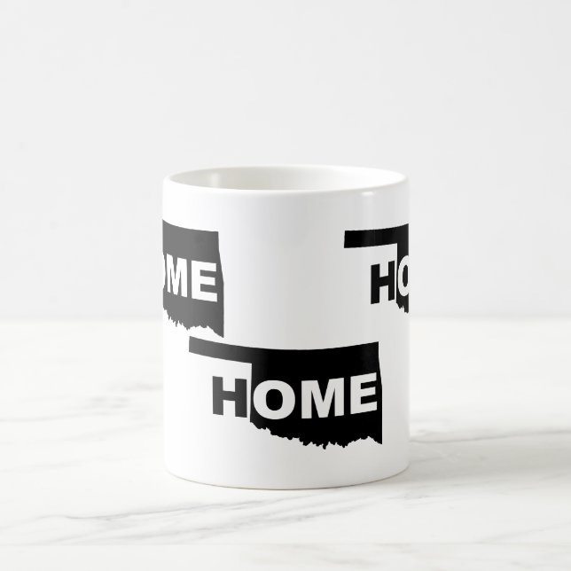 Oklahoma Hemmet Borta Från Delstat Mug eller Resem Kaffemugg (Center)
