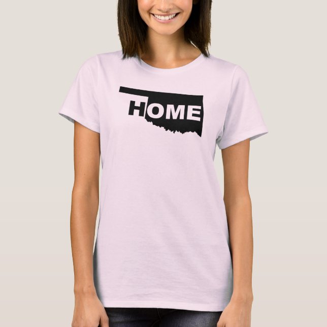 Oklahoma Hemmet Borta Från Stat T-Shirt Tees (Framsida)