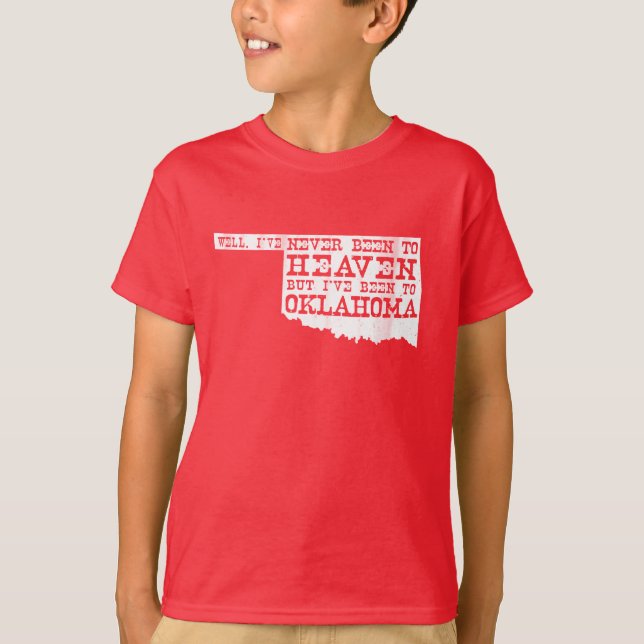 Oklahoma himmel tee shirt (Framsida)