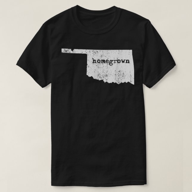 Oklahoma Home State Homsodwn  T Shirt (Design framsida)