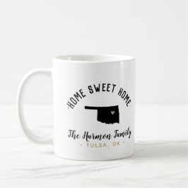 Oklahoma Home Sweet Home Family Monogram Mugg