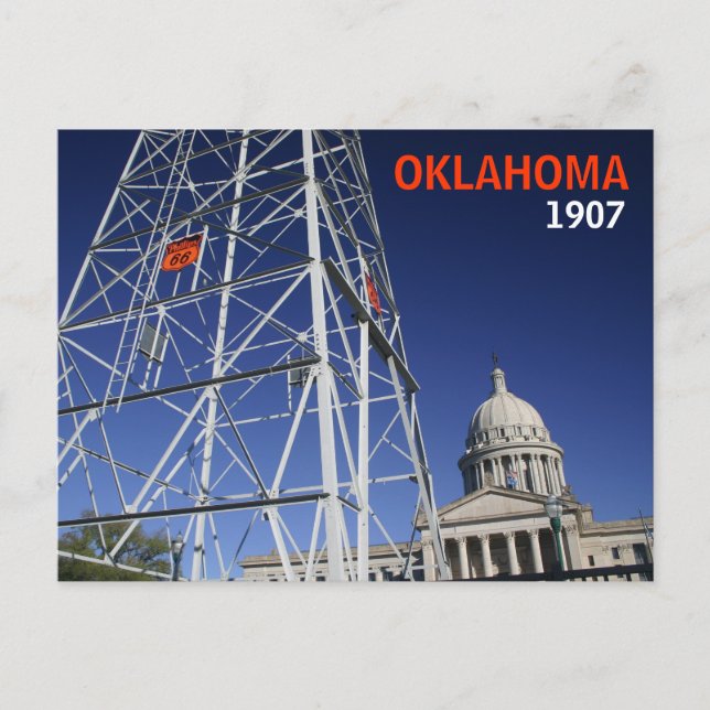 Oklahoma hundraårsjubileumvykort vykort (Framsida)