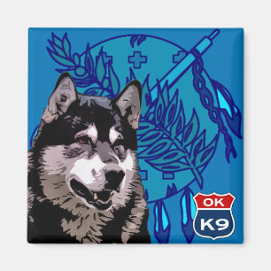 Oklahoma Husky Magnet