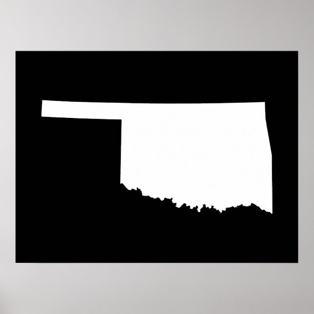 Oklahoma i vitt och svart poster (Framsidan)