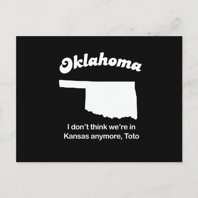 Oklahoma - jag tror inte vi är i Kansas Vykort (Framsida)