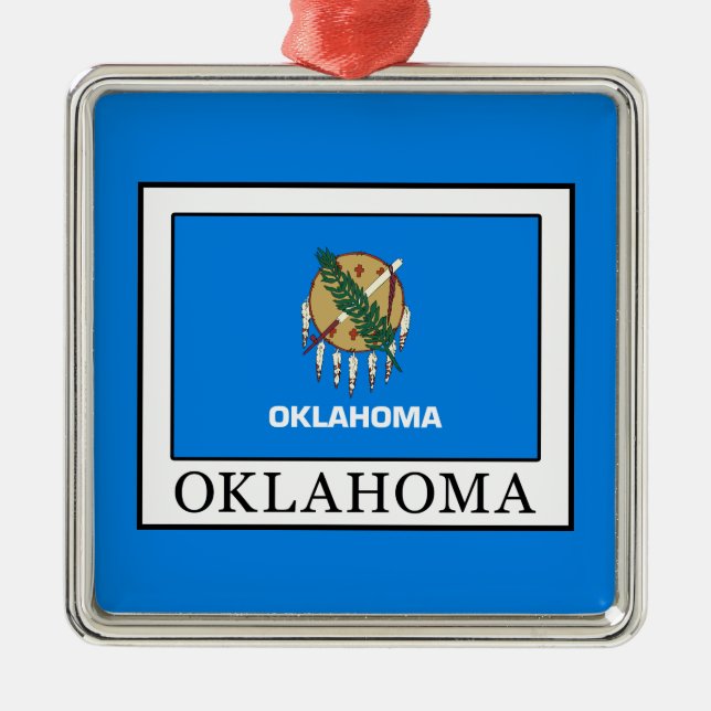 Oklahoma Julgransprydnad Metall (Framsidan)