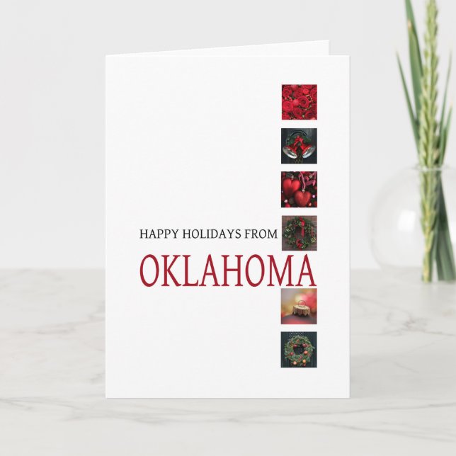 Oklahoma-julkort, ange specifikt helgkort (Framsida)