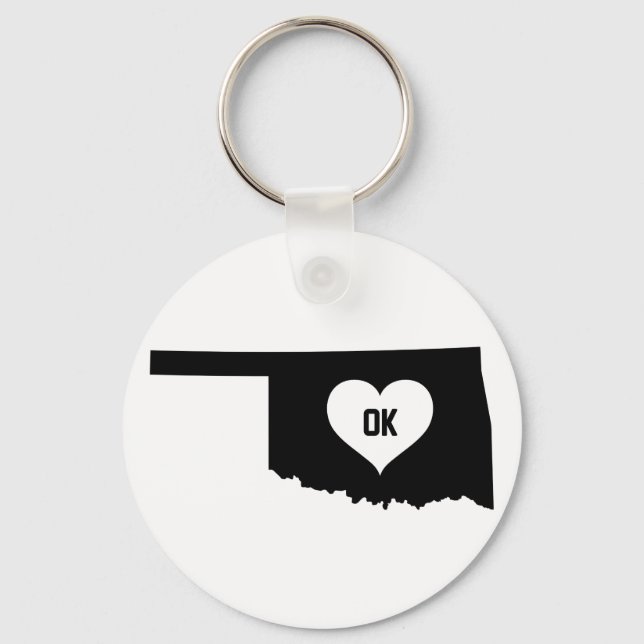 Oklahoma Kärlek Nyckelring (Framsida)