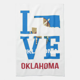 Oklahoma Kärlek USA Kökshandduk