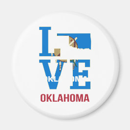 Oklahoma Kärlek USA Magnet