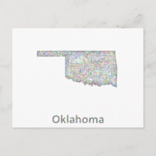 Oklahoma karta vykort