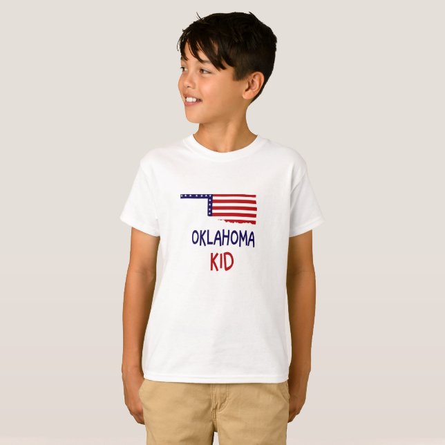 Oklahoma Kid Unisex Barn T-Shirt (Hel framsida)