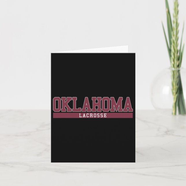 Oklahoma Lacrosse Kort (Framsida)