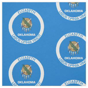 Oklahoma mer snart statlig personligflagga tyg