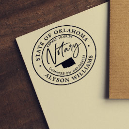 Oklahoma Modern Notary Public Självfärgande Stämpel