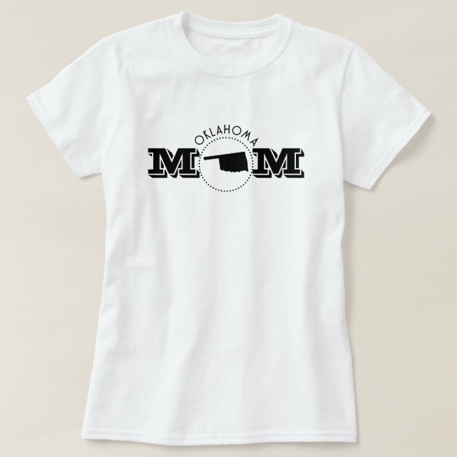 Oklahoma Mom  T Shirt (Design framsida)