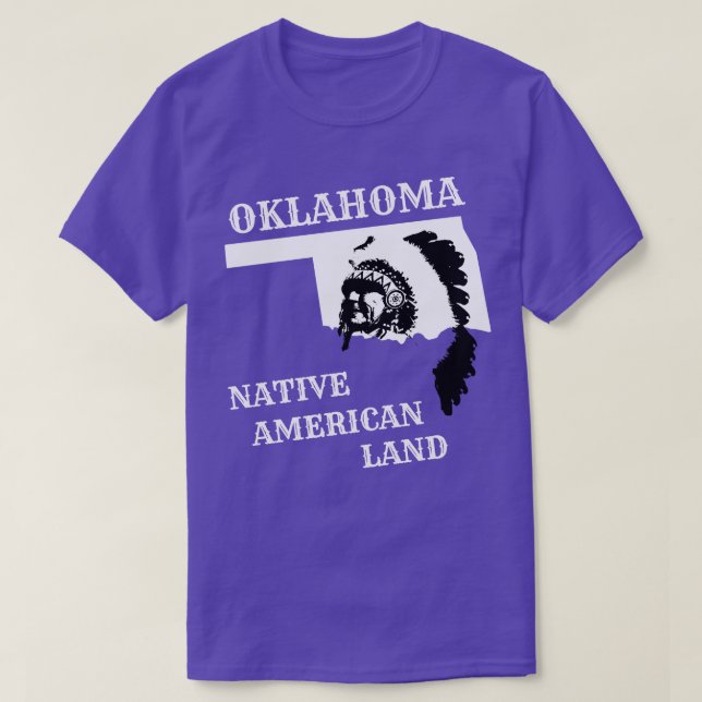 Oklahoma Native American Land T Shirt (Design framsida)