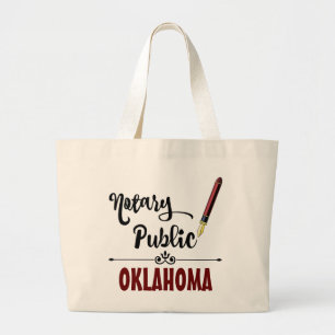 Oklahoma Notary Public Bläck Pen Jumbo Tygkasse