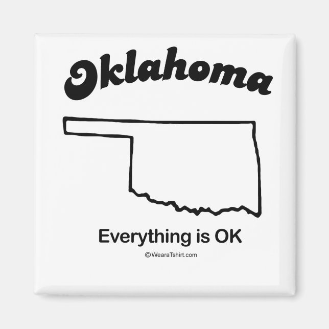 OKLAHOMA - OKLAHOMA STATE MOTTO T-shirts och Gea Magnet (Framsidan)