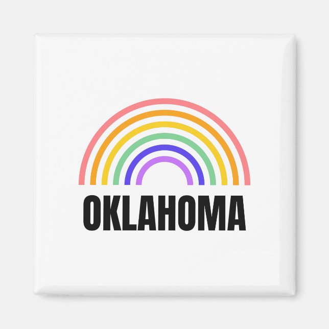 Oklahoma - Osu Cow boys - Pistol Pete Magnet (Framsidan)