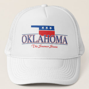 Oklahoma patriotisk hatt keps