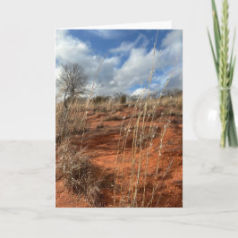 Oklahoma Prairie Card - blank Kort