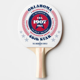 Oklahoma Pride Circular Typography Monogram Pingisracket