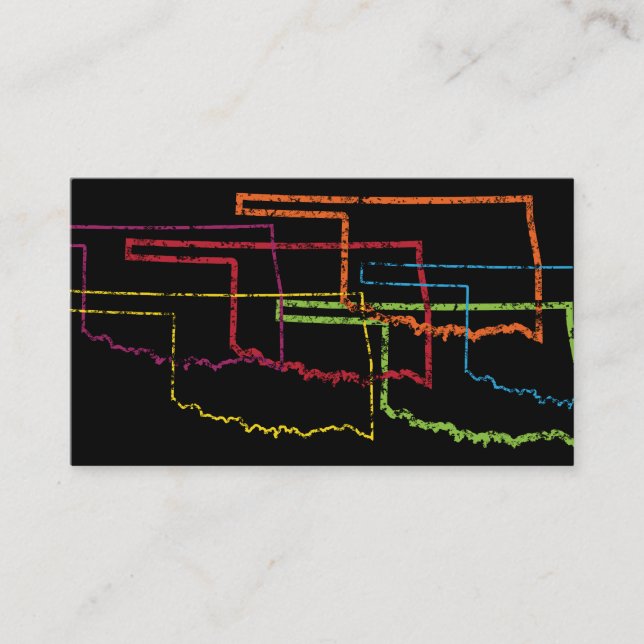 Oklahoma pride obluru visitkort (Framsida)