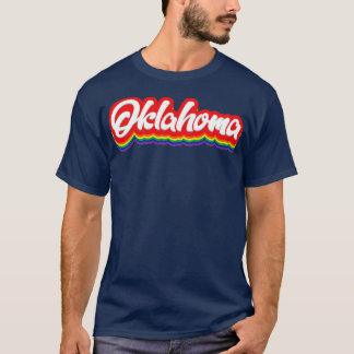 Oklahoma Rainbow-typografi T Shirt