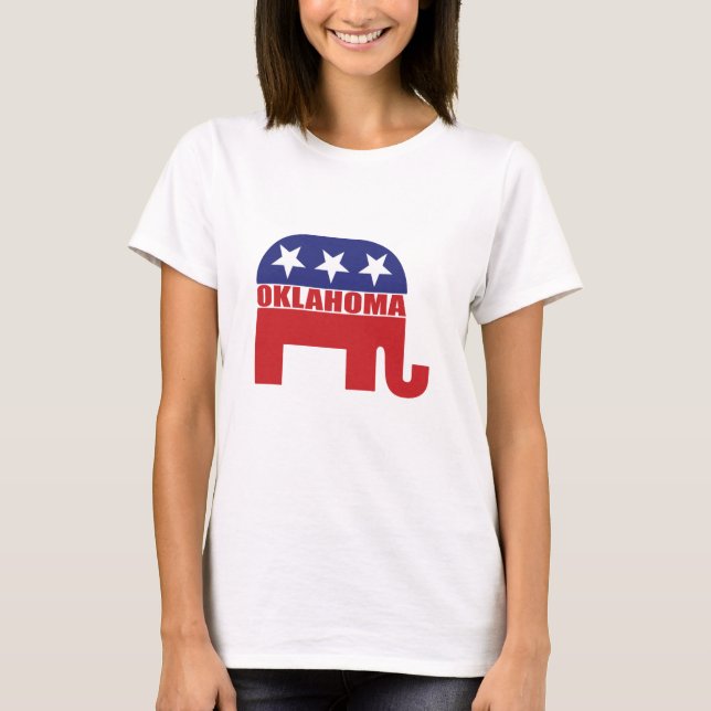 Oklahoma republikanelefant tröja (Framsida)