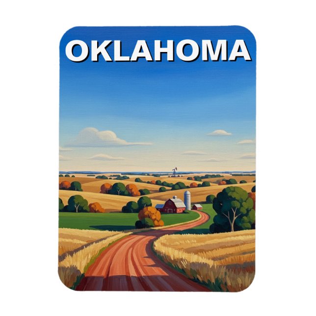 Oklahoma Resor Magnet (Vertikal)