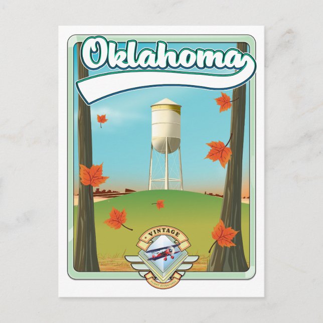 Oklahoma Resoreraffisch Helg Vykort (Framsida)
