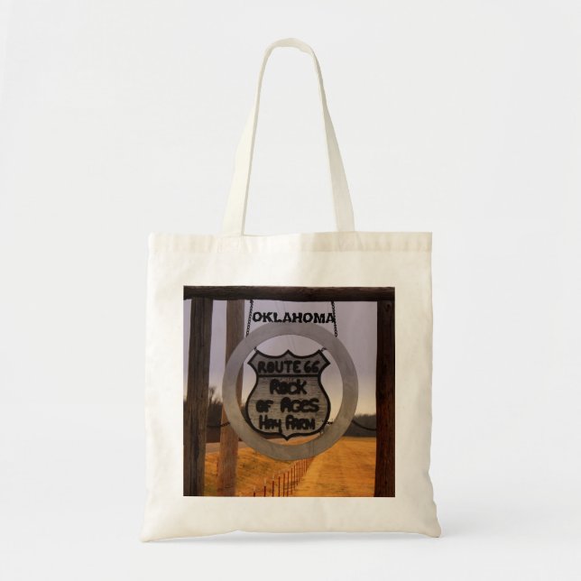 OKLAHOMA ROUTE 66 Livsmedel Tote Bag. Tygkasse (Framsidan)