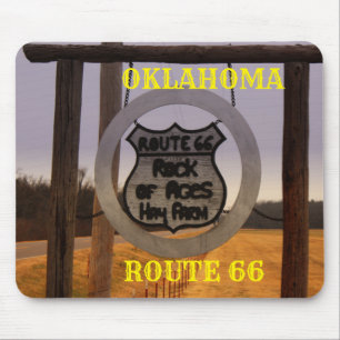 Oklahoma Route 66 Mouse Pad Musmatta