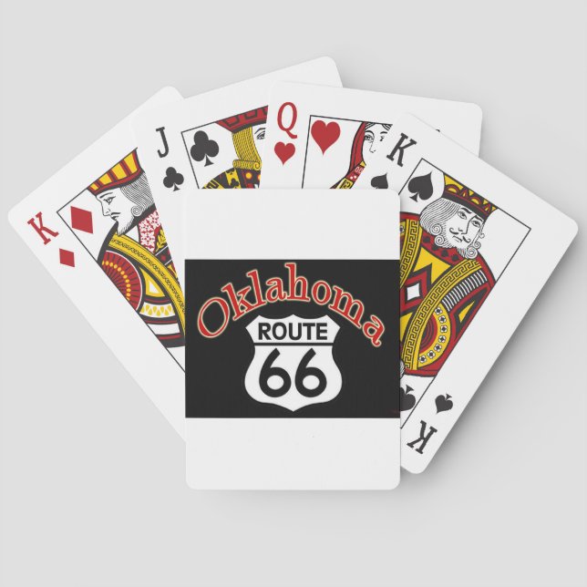 Oklahoma Route 66 Shield Kortlek (Baksidan)