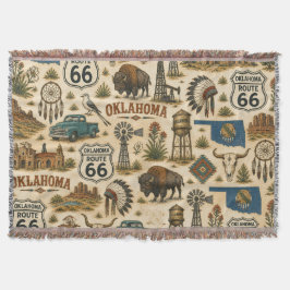 Oklahoma Route 66 Trail Komfort Filt