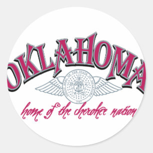 Oklahoma Runt Klistermärke