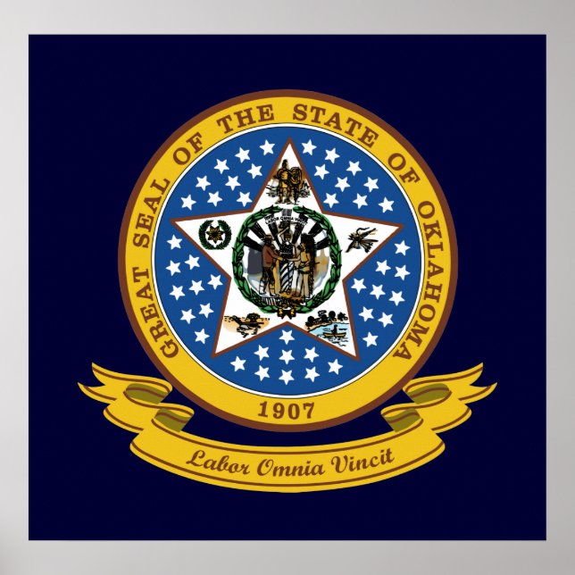 Oklahoma Seal Poster (Framsidan)