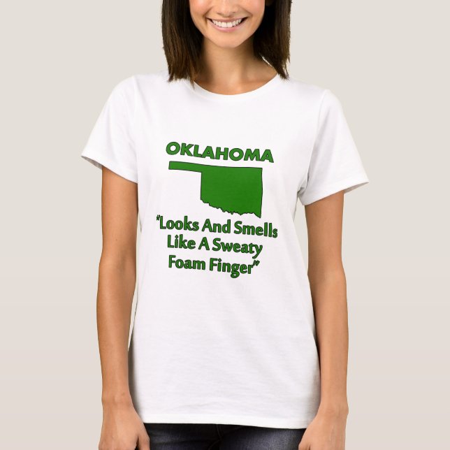 Oklahoma - Ser ut och luktar som ett skumfinger Tröja (Framsida)