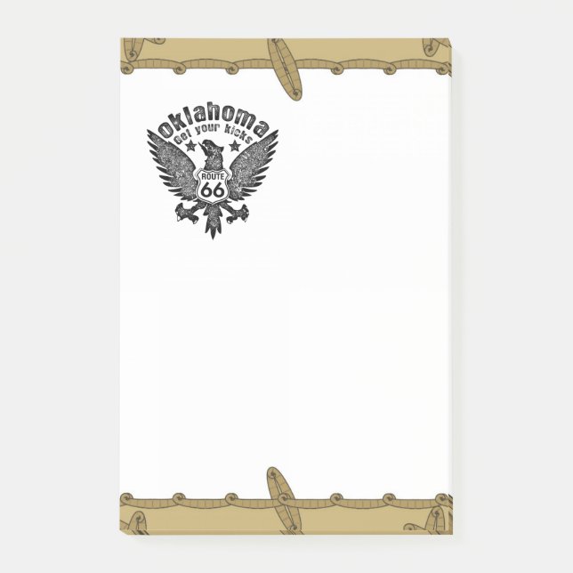 Oklahoma skaffa dig kickar post-it block (Framsida)