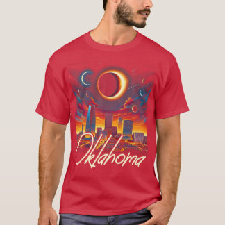 Oklahoma Solar Eclipse 2024 Starry Night Solar Ecl T Shirt
