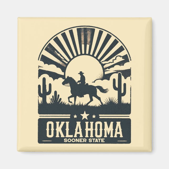 Oklahoma Sooner State Magnet (Framsidan)