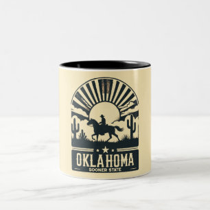 Oklahoma Sooner State Två-Tonad Mugg