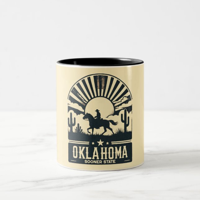 Oklahoma Sooner State Två-Tonad Mugg (Center)