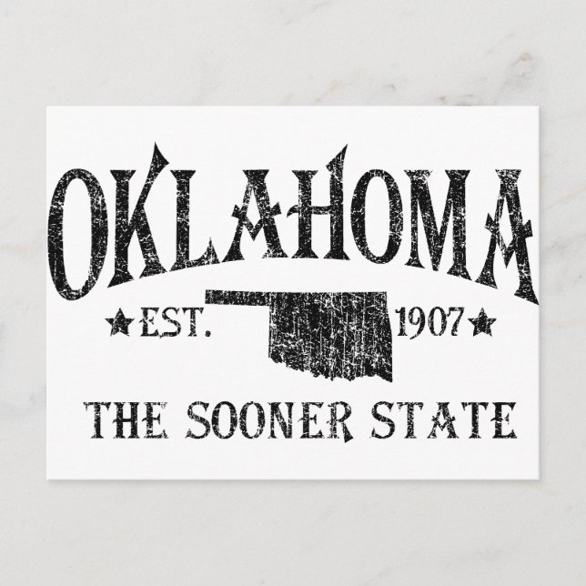Oklahoma - Sooner State Vykort (Framsida)