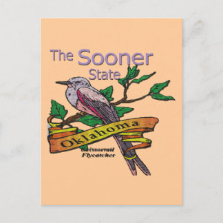 Oklahoma Sooner StateScissortail Flycatcher Vykort